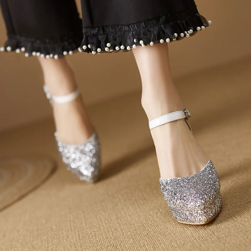 Vitoria Sparkle Platform Pumps