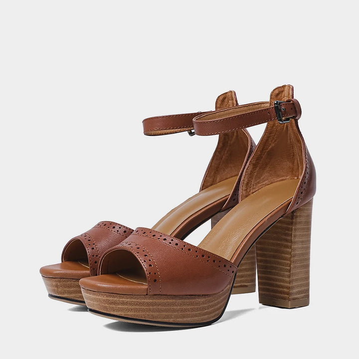 Juniper Genuine Leather Heels