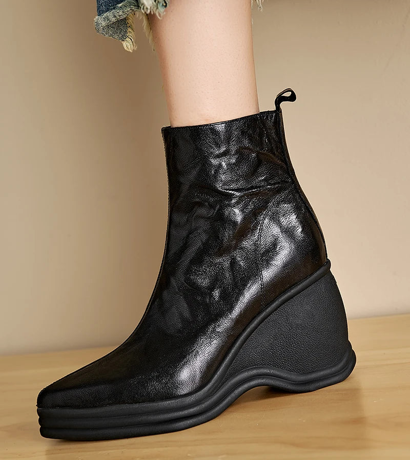 Frenchie Genuine Leather Boots