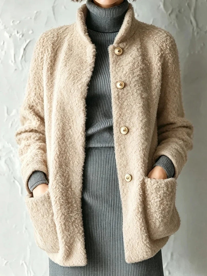 Celestine Bouclé Stand Collar Jacket