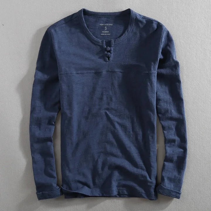 Roberto Long Sleeve Henley Shirt