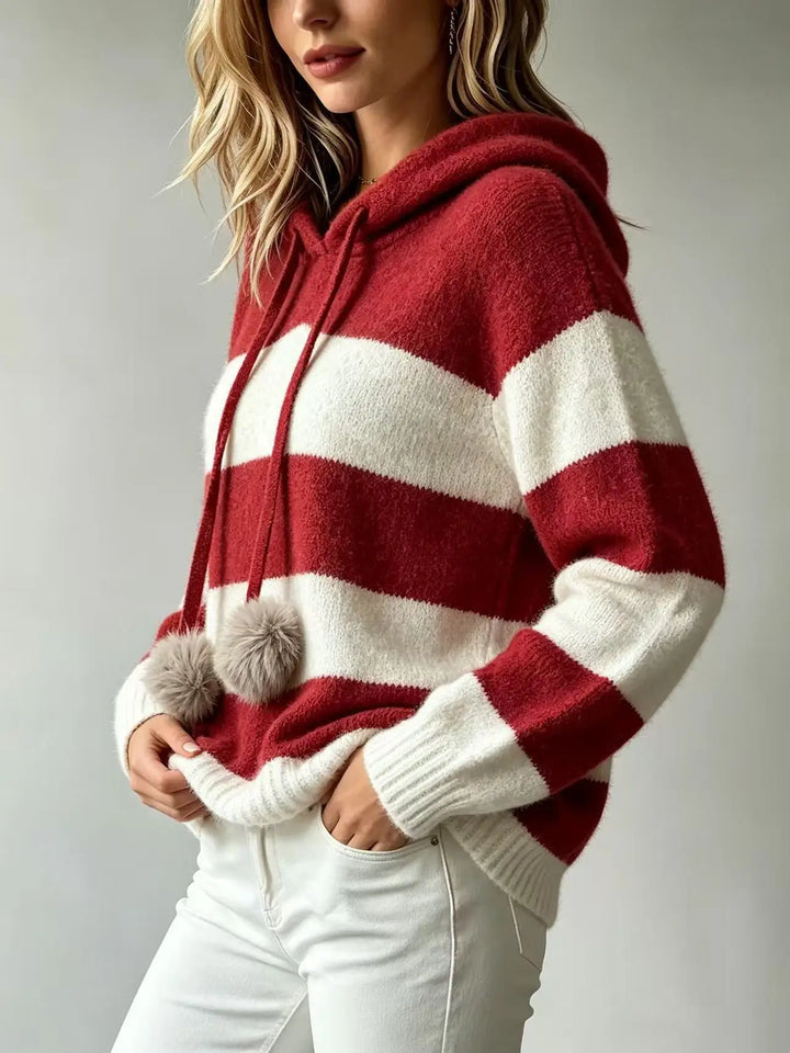 Wynne Striped Hoodie Sweater