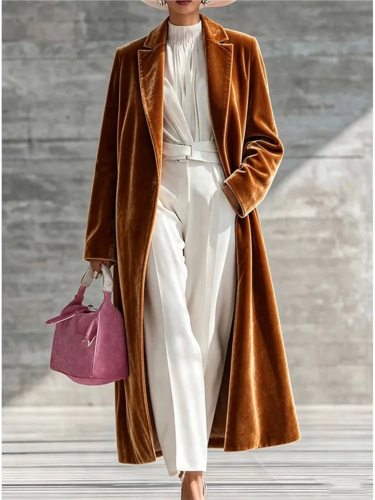 Undine Velvet Maxi Coat