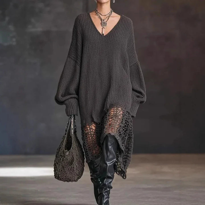 Vaughn Hollow Out Sweater Dress