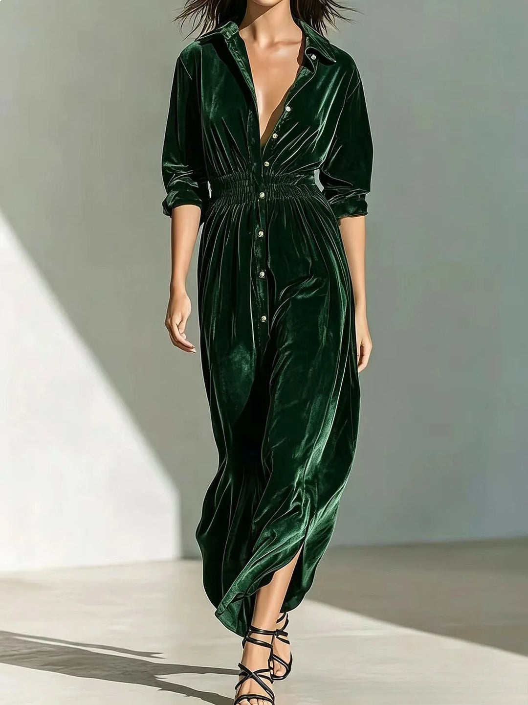 Hollis Smocked Waist Maxi Dress
