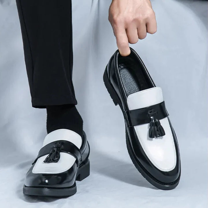 Maison Leather Tassel Loafers