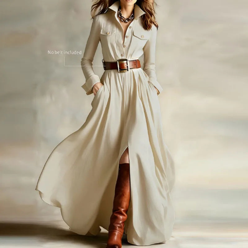 Rosalind Button Front Maxi Dress