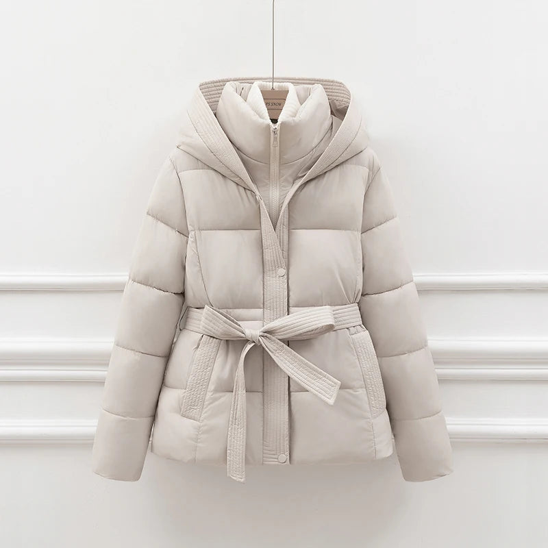 Sasha Hooded Quilted Coat