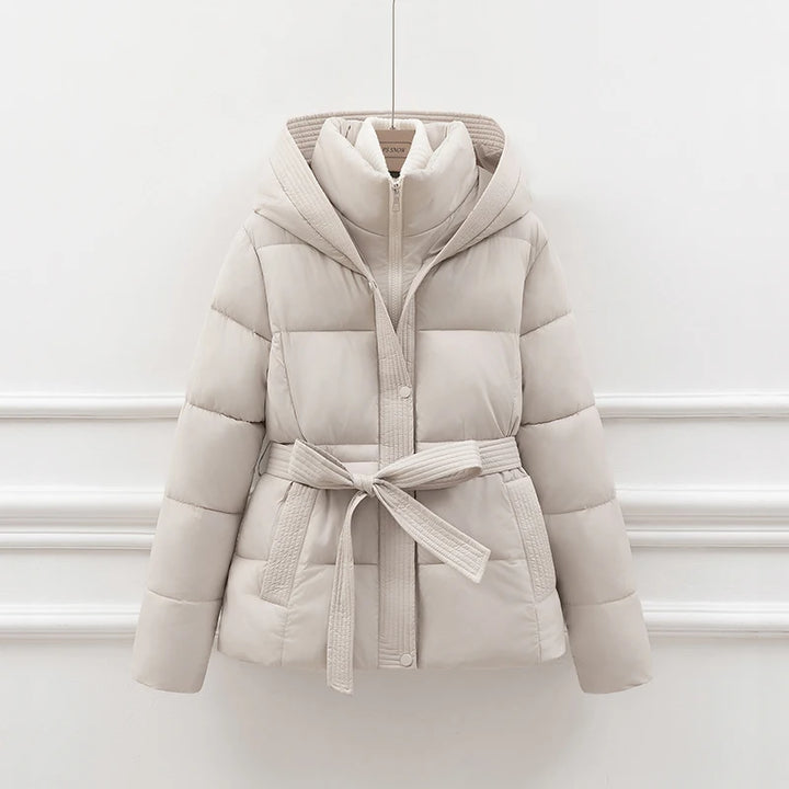 Sasha Hooded Quilted Coat
