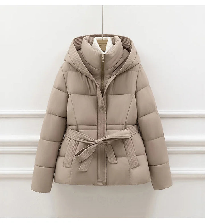 Sasha Hooded Quilted Coat