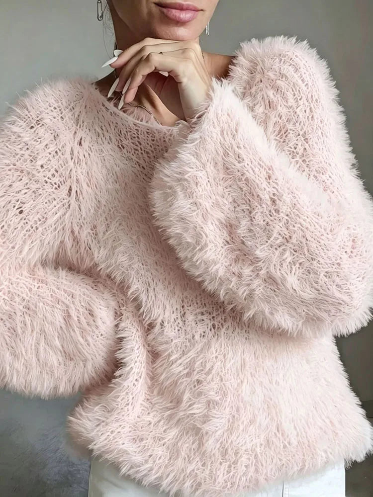 Marlowe Fuzzy Knit Sweater