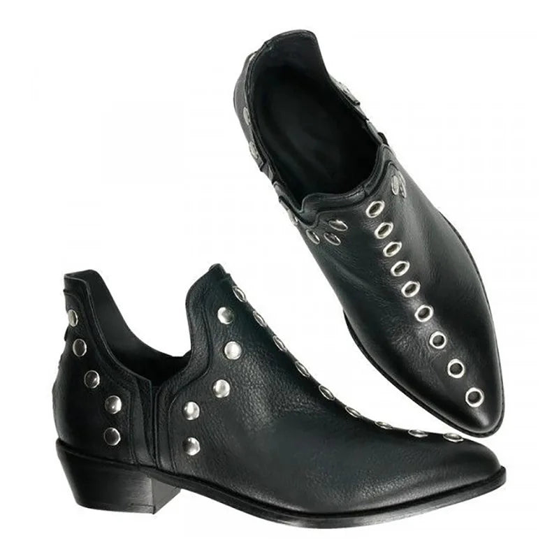 Astrid Stud Pointed Ankle Boot