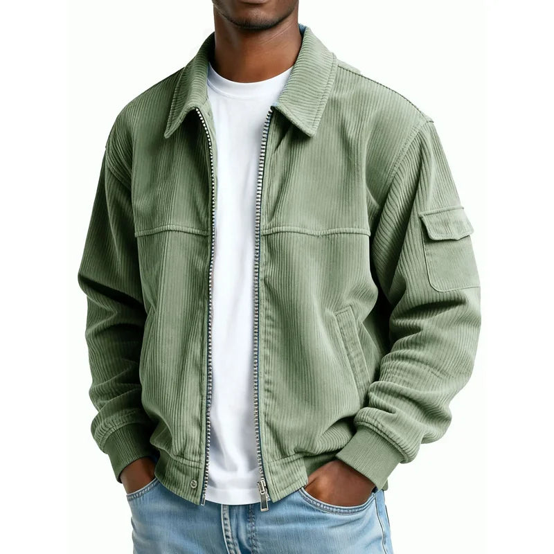 Nolan Corduroy Zip Jacket