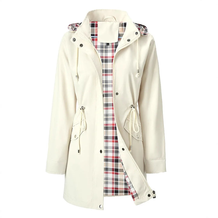 Yolanda Drawstring Waist Rain Jacket