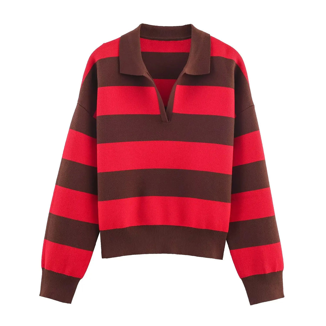 Isolde Johnny Collar Polo Sweater