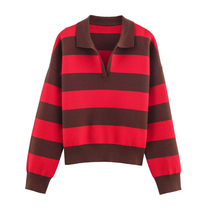 Isolde Johnny Collar Polo Sweater