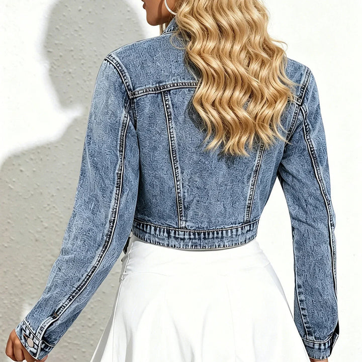 Tavia Cropped Denim Jacket