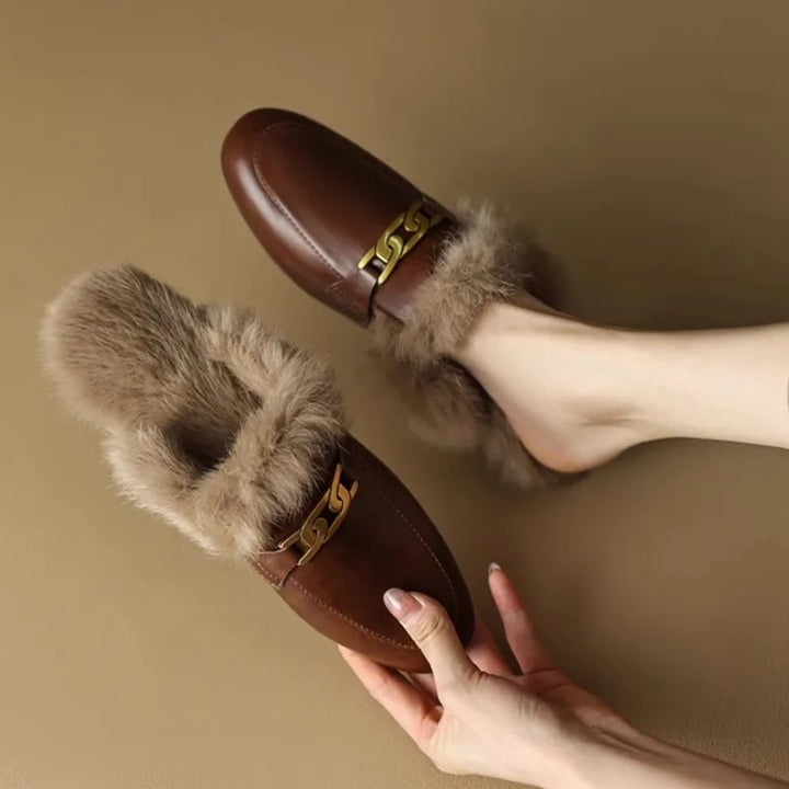 Vittoria Whisper Fur Mules