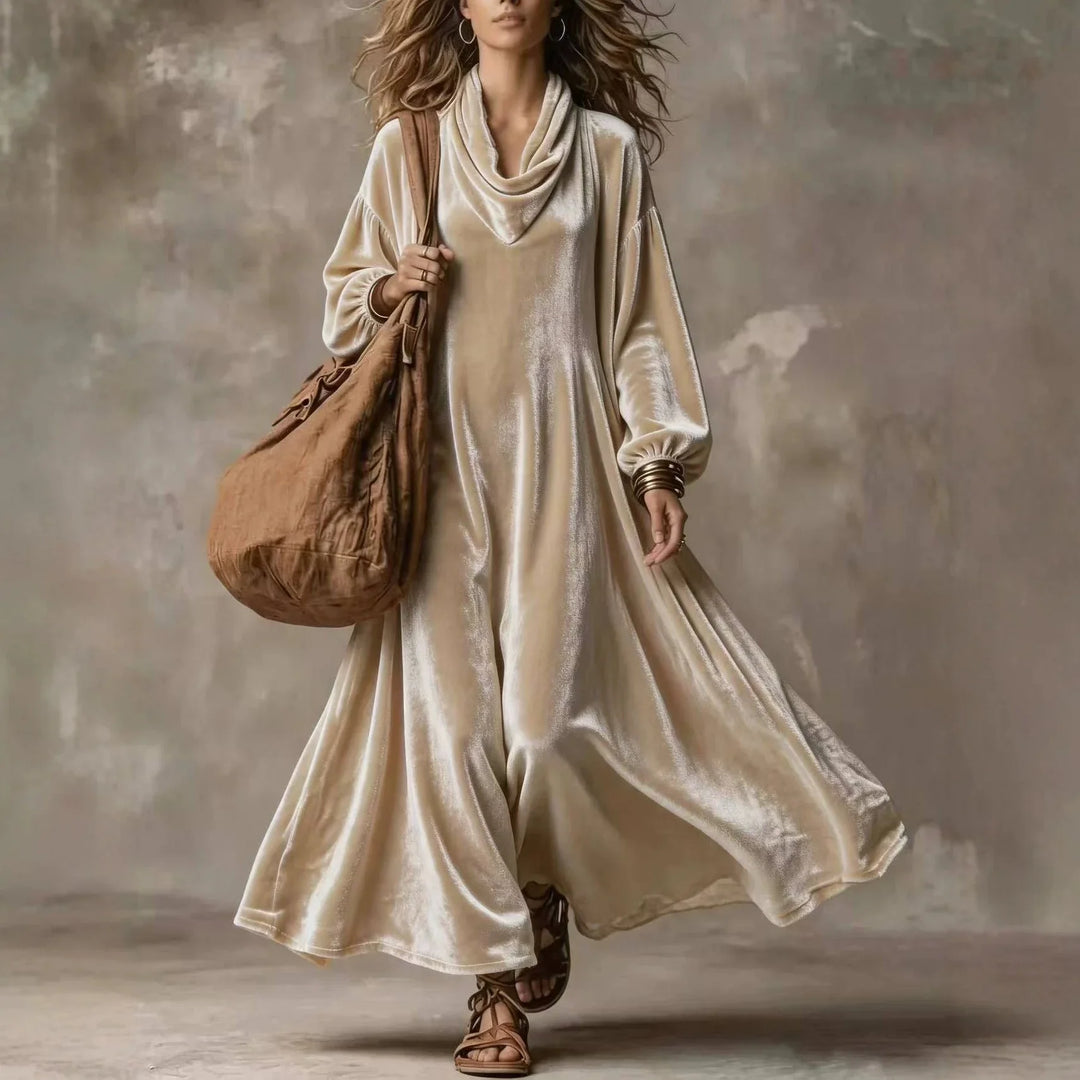 Clementine Cowl Neck Maxi Dress