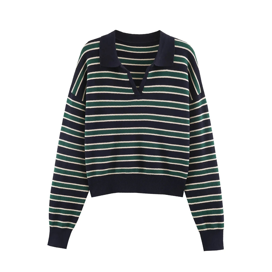 Isolde Johnny Collar Polo Sweater