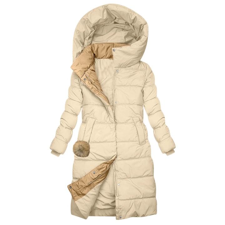 Piscilla Long Quilted Hooded Coat
