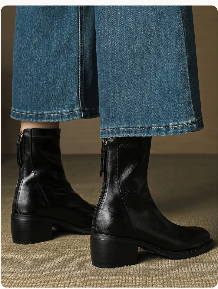 Marget Leather Ankle Boots