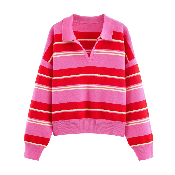 Isolde Johnny Collar Polo Sweater