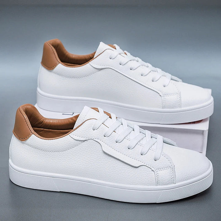Garret Pebbled Leather Sneakers