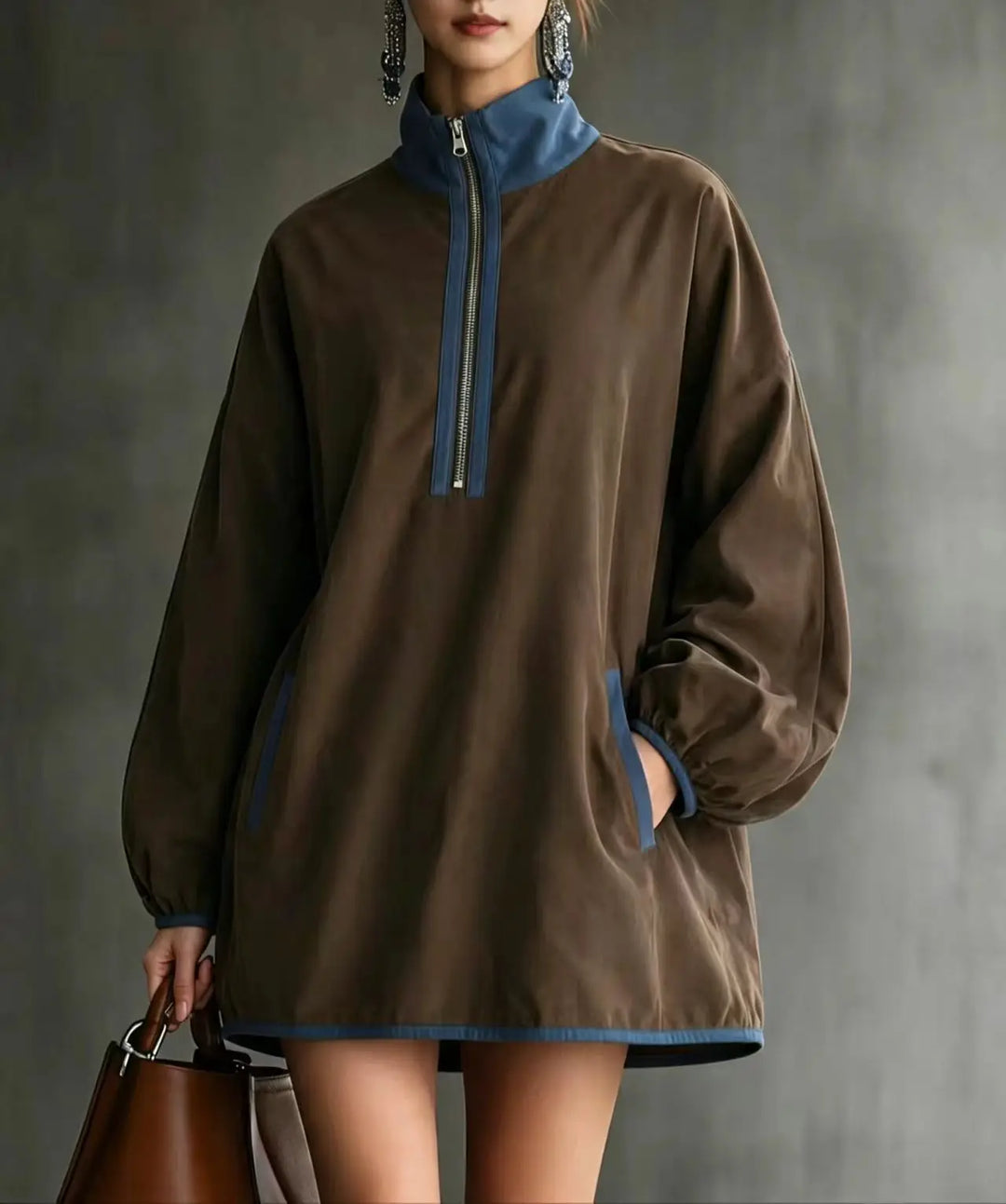 Harlan Half Zip Mini Dress