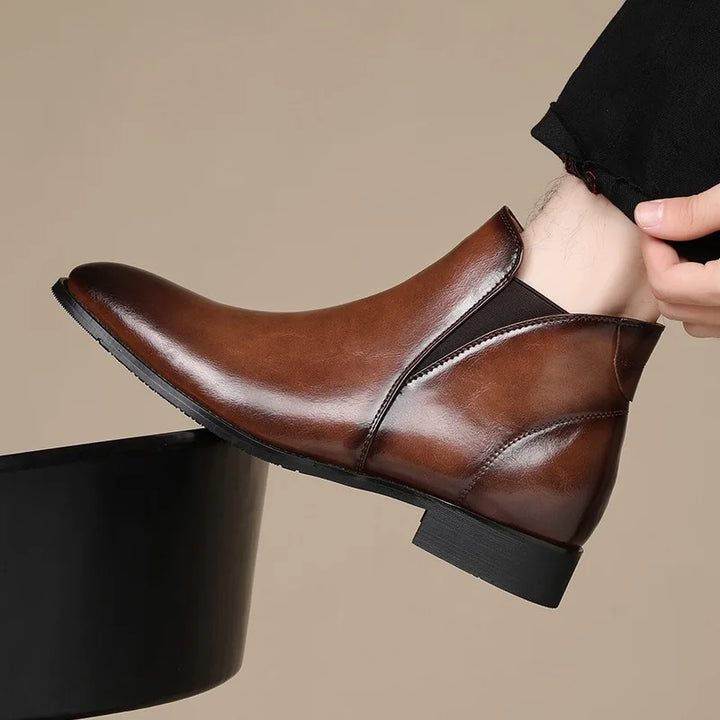 Lusano Leather Chelsea Boots