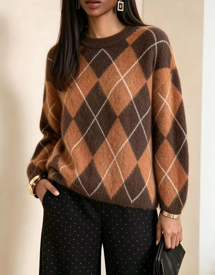 Linden Argyle Crew Sweater