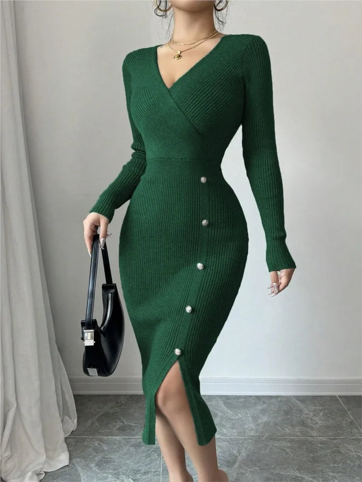 Zelie Ribbed Knit Dress