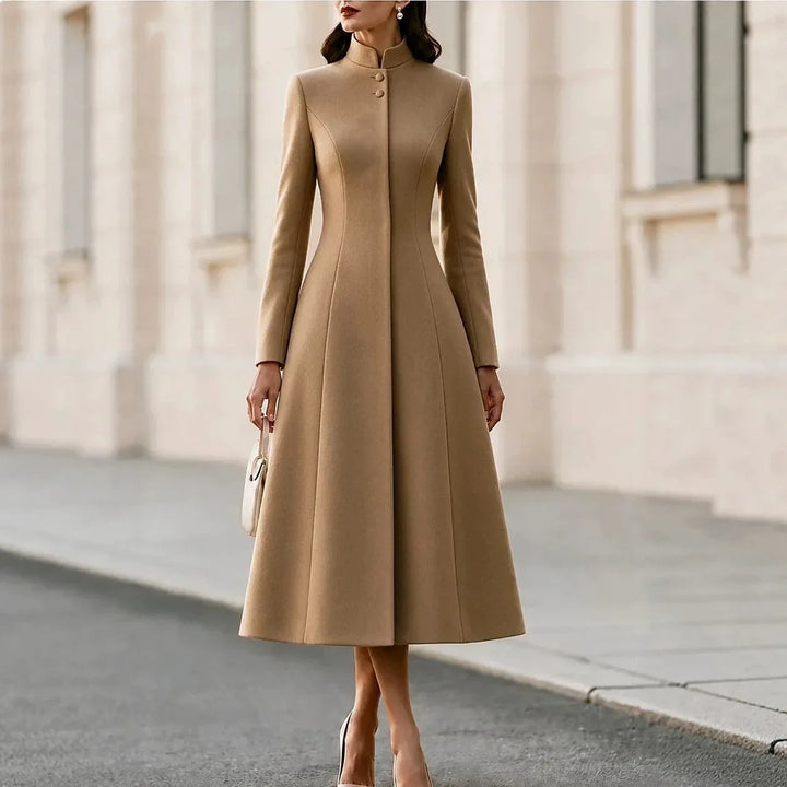 Fernwood Stand Collar Coat Dress