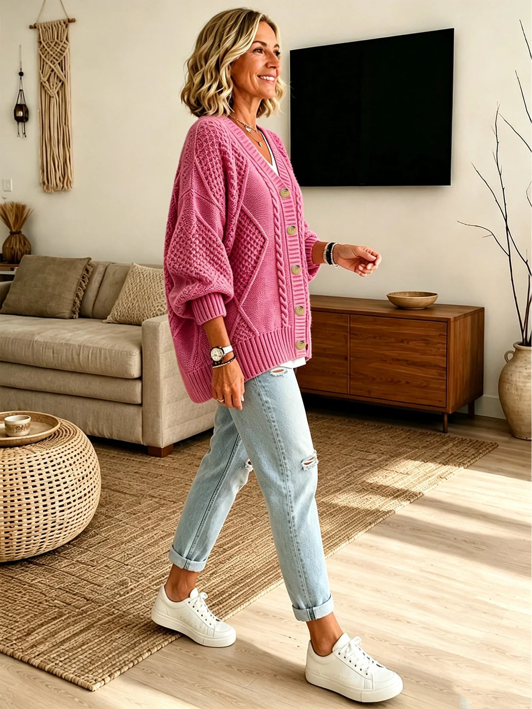 Isobel Cable Knit Cardigan