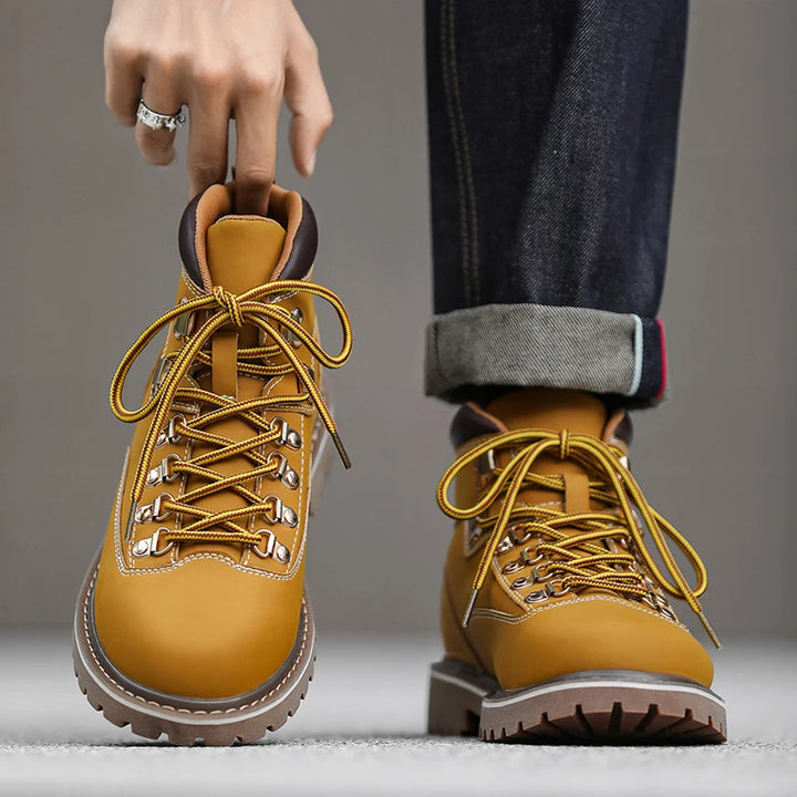 Nathan Rugged Leather Boots