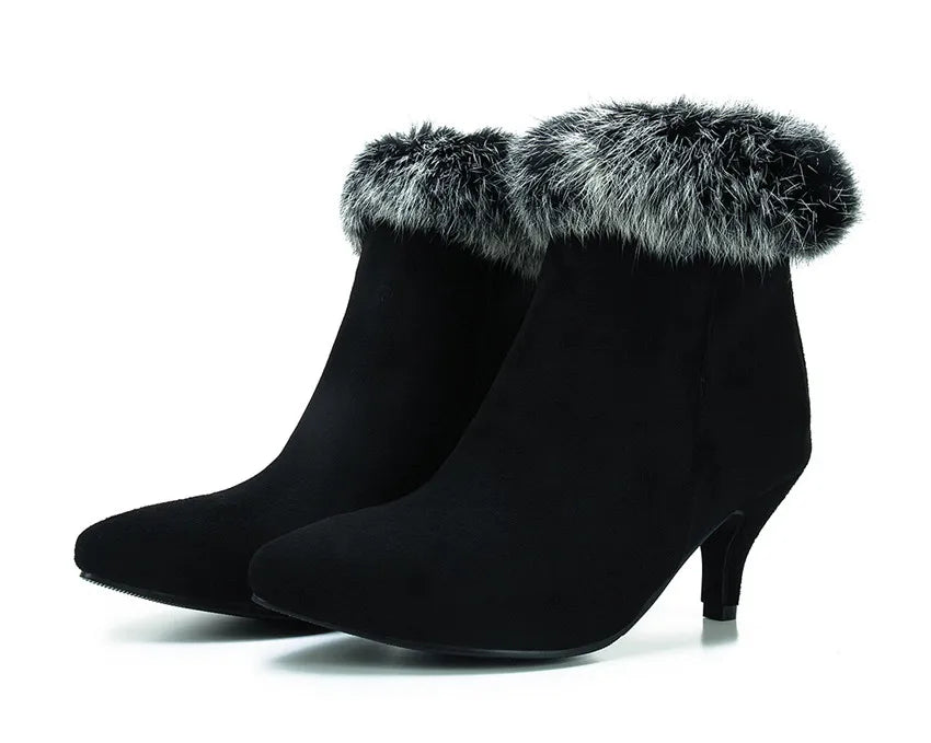 Selene Fur Ankle Boots