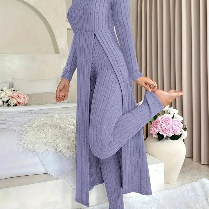 Dulcie Ribbed Lounge Two Piece Set