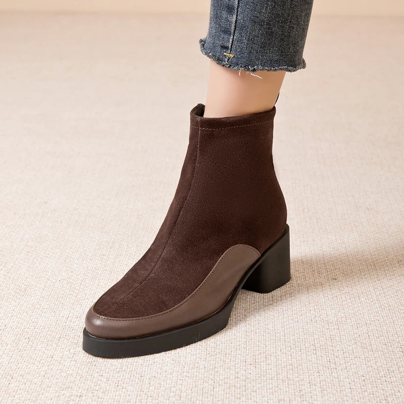Avenoir Genuine Suede Boots