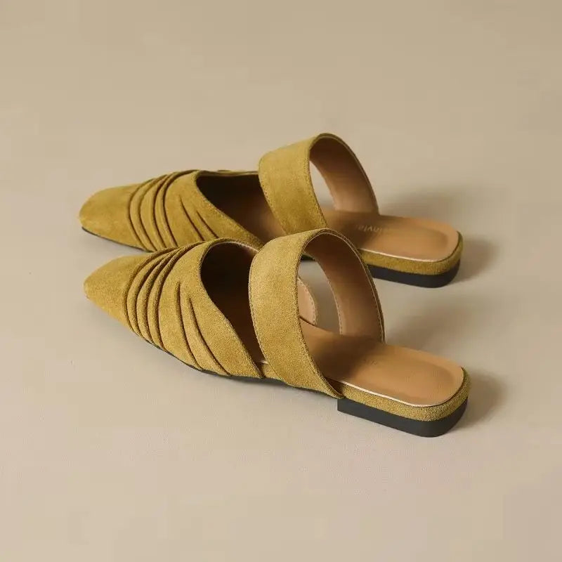 Bethany Square Toe Mules