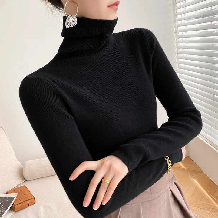 Cassie Cashmere Turtleneck