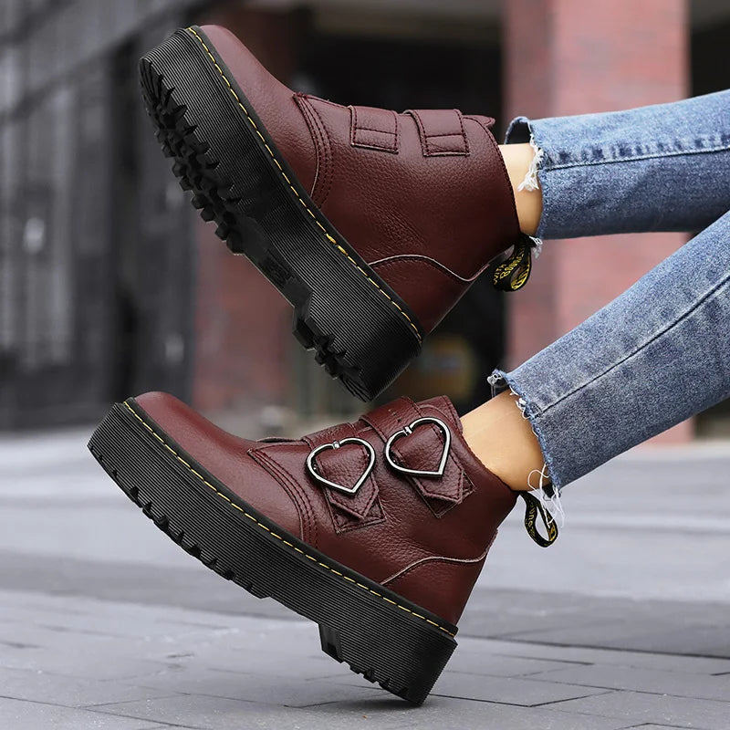 Britney Leather Platforms