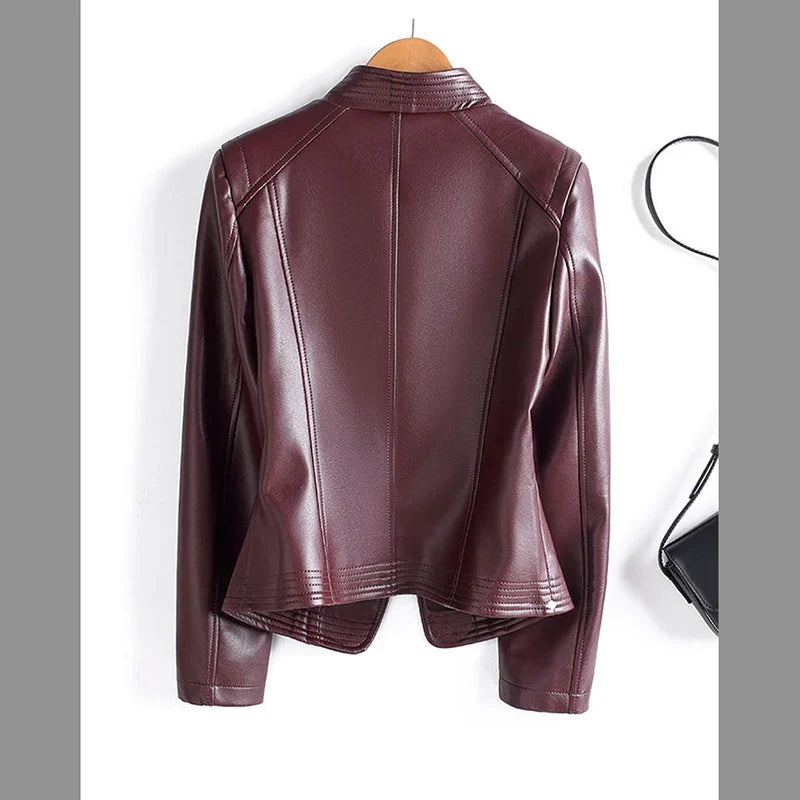 Juliana Sheepskin Moto Jacket