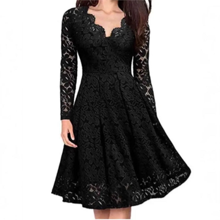 Elodie Floral Lace Mini Dress