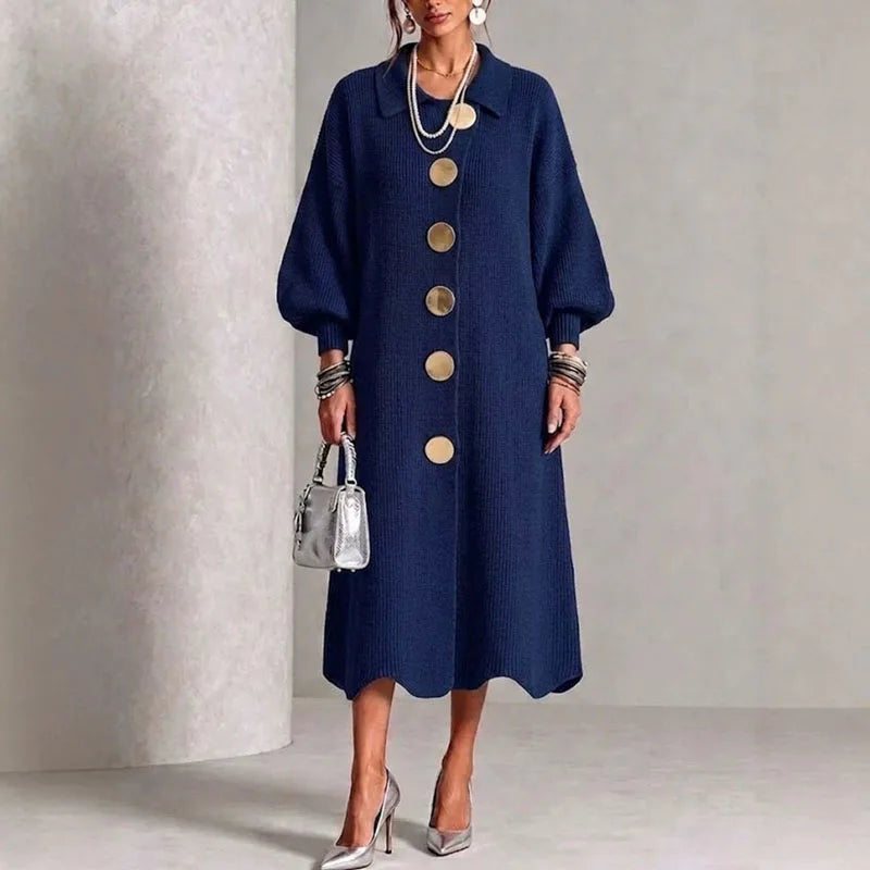 Colette Button Front Sweater Dress