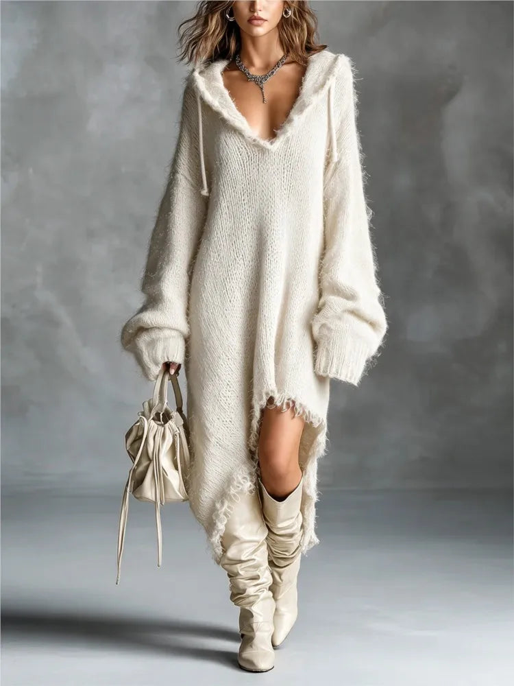 Marina Hooded Sweater Dress