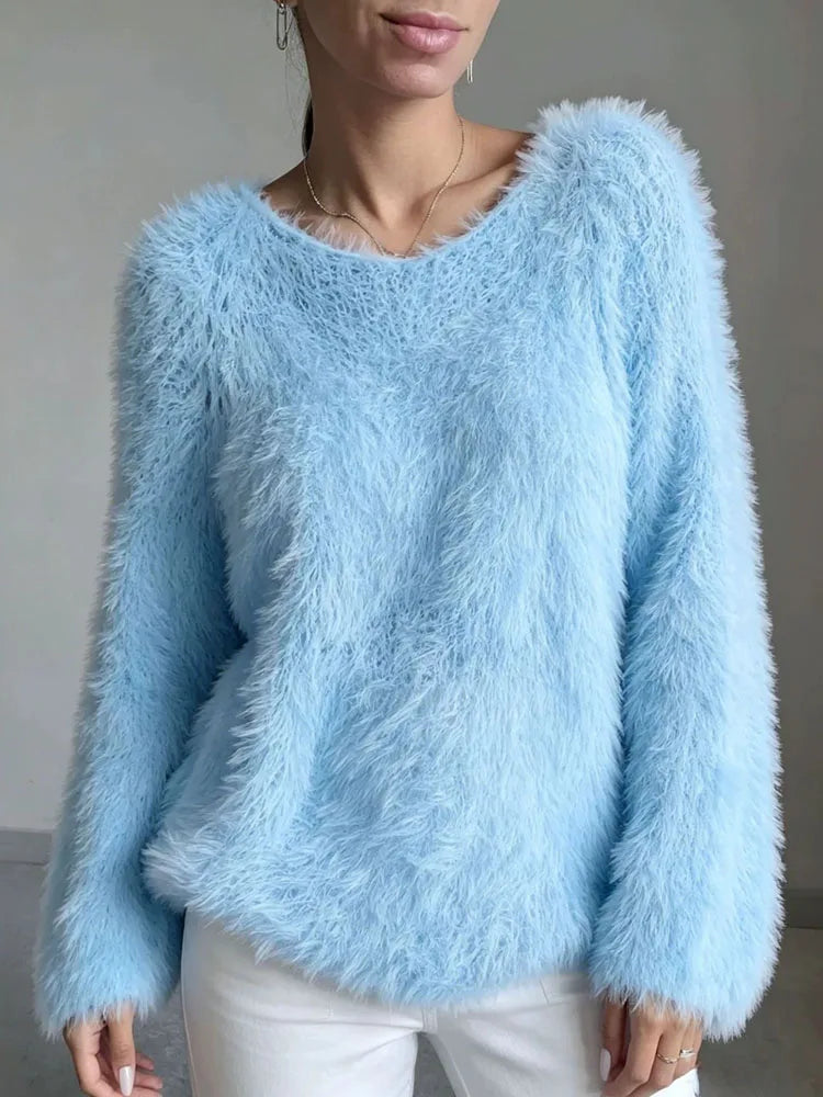 Marlowe Fuzzy Knit Sweater