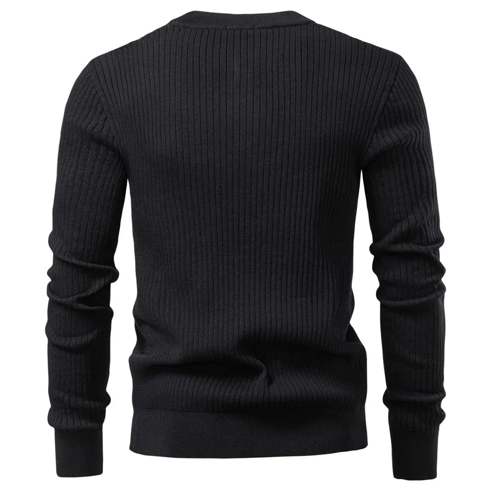 Garrett Ribbed Knit Henley