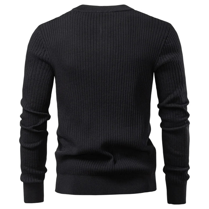 Garrett Ribbed Knit Henley