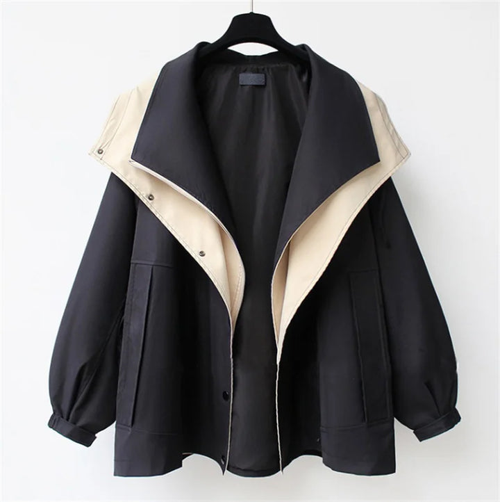 Amara Contrast Collar Trench