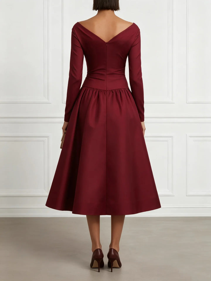 Bellamy Wrap Bodice Midi Dress